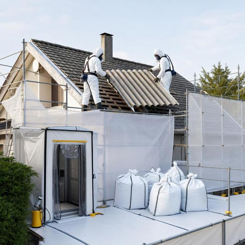 Avant une r&eacute;novation de toiture &agrave; Sucy-en-Brie, le d&eacute;samiantage reste une &eacute;tape &agrave; ne pas n&eacute;gliger